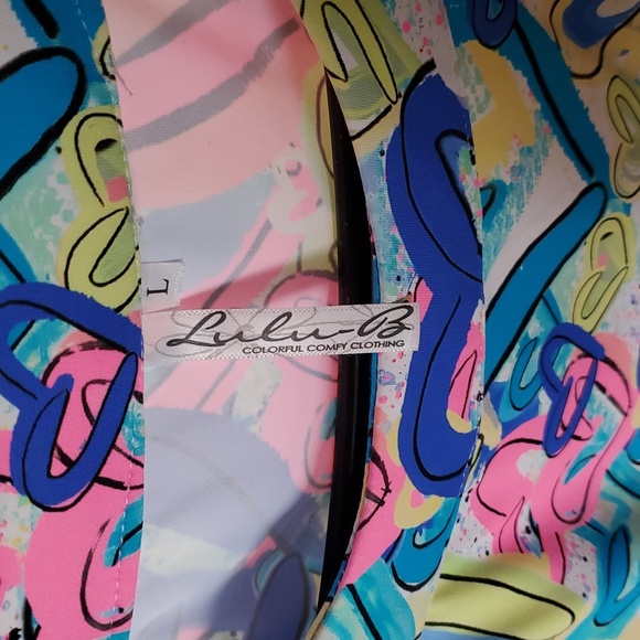 Lulu-B Colorful Heart Print Sleeveless Sz. L Dress - Picture 3 of 10